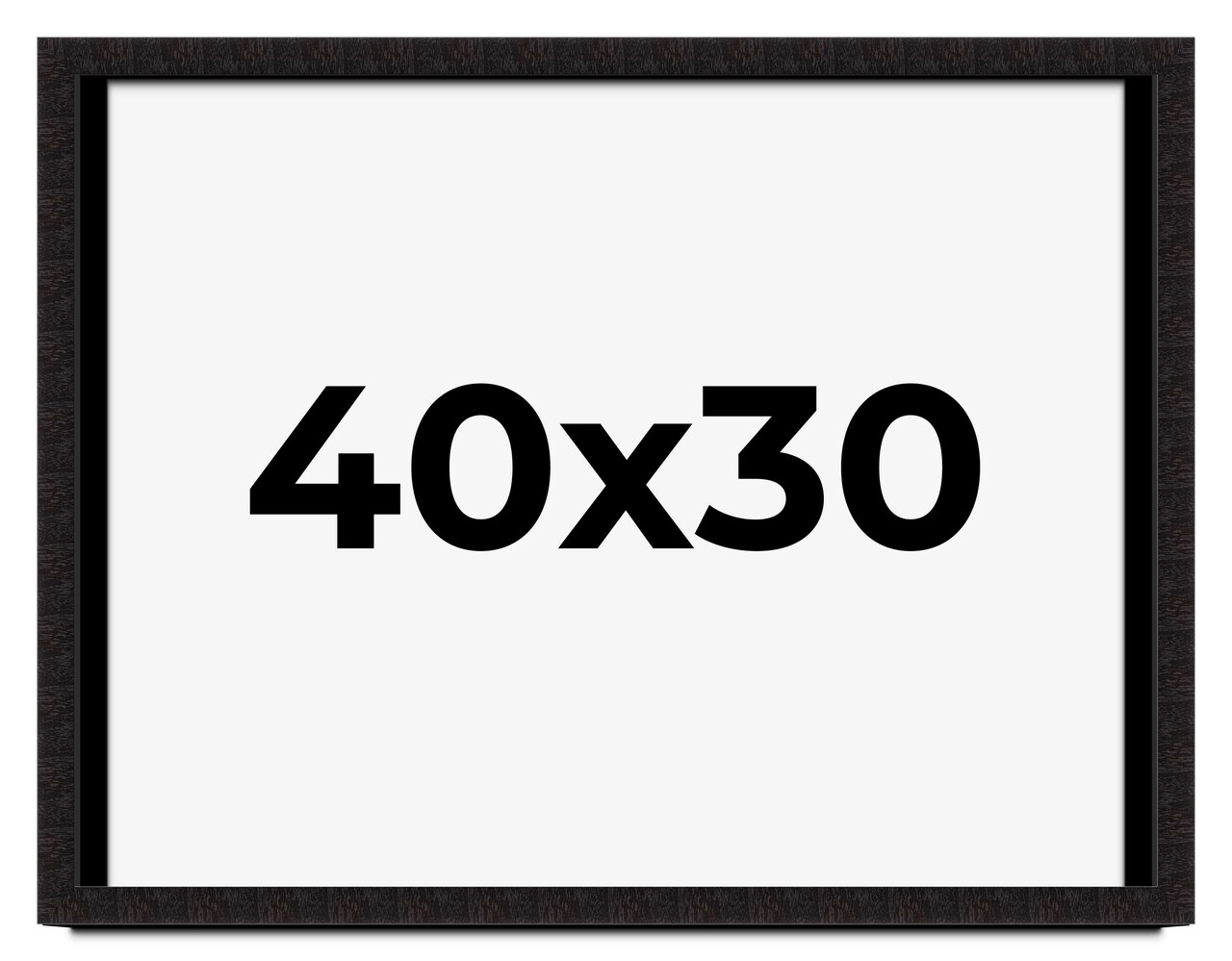 Modern Shadow Box 1" Depth Black Picture Frame - UV Acrylic, Backing Board, Hanging Hardware